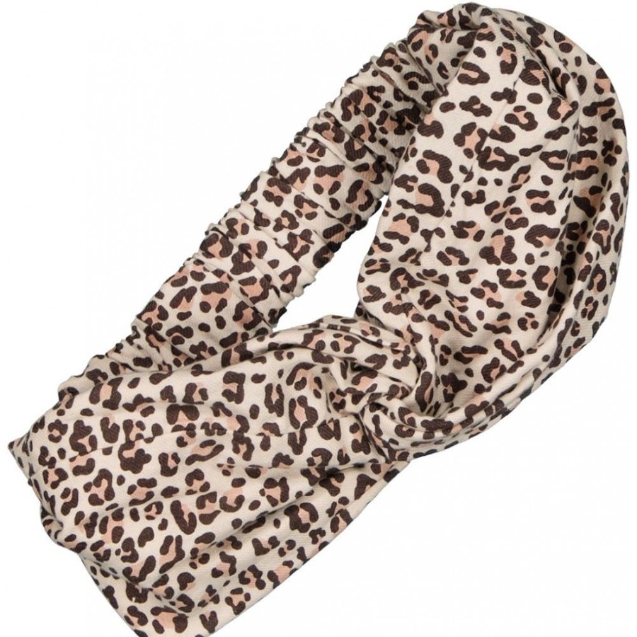 Girl LOUIS LOUISE Accessories | Headband Francesca Twill Brushed Leopard